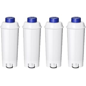 Coffee Machine Fitler, Delonghi Filter Replacement for DeLonghi DLSC002, Delonghi Magnifica Evo, Dinamica Plus, ESAM, ETAM, BCO, EC. Activated Carbon Water Filter Cartridges Softener (6 Pcs)