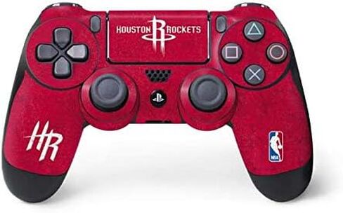 Skinit Decal Gaming Skin Compatible with PS4 Controller - Officially Licensed NBA Houston Rockets Distressed Design in Saudi Arabia