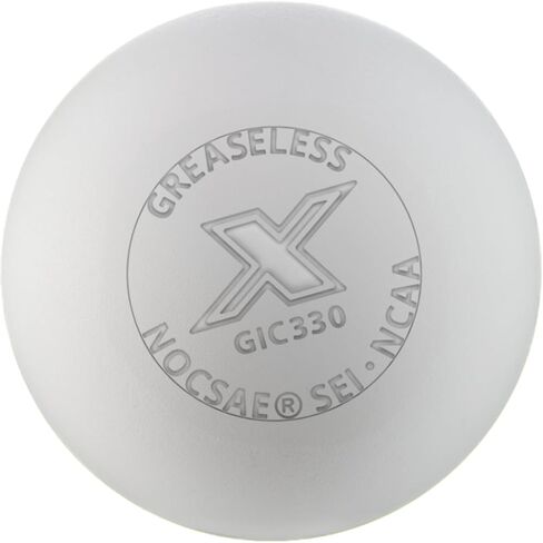 X Greaseless Lacrosse Balls by Guardian Innovations, 3 Pack, White - Official Ball of NCAA Championships - Meets NOCSAE Standards and SEI/NCAA/NFHS Certified in Saudi Arabia