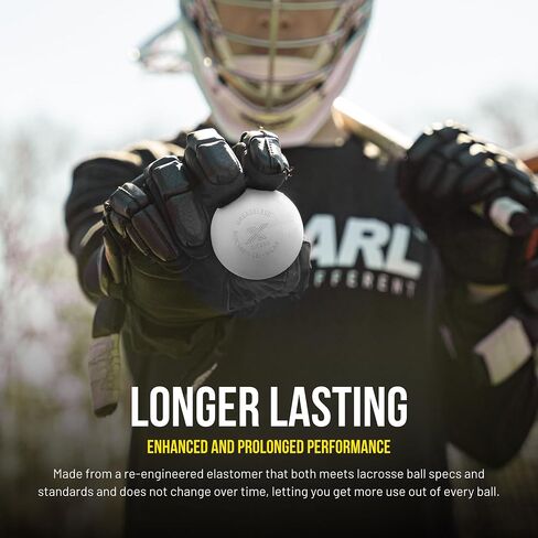 X Greaseless Lacrosse Balls by Guardian Innovations, 3 Pack, White - Official Ball of NCAA Championships - Meets NOCSAE Standards and SEI/NCAA/NFHS Certified in Saudi Arabia