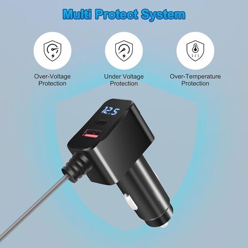 كابل طاقة Mini Starlink ، ولاعة سجائر 3M/10ft إلى DC Starlink Mini Power Cable لشحن شاحنة RV ، محول شاحن سيارة 12V-24V مع موانئ USB C و USB A. in Saudi Arabia