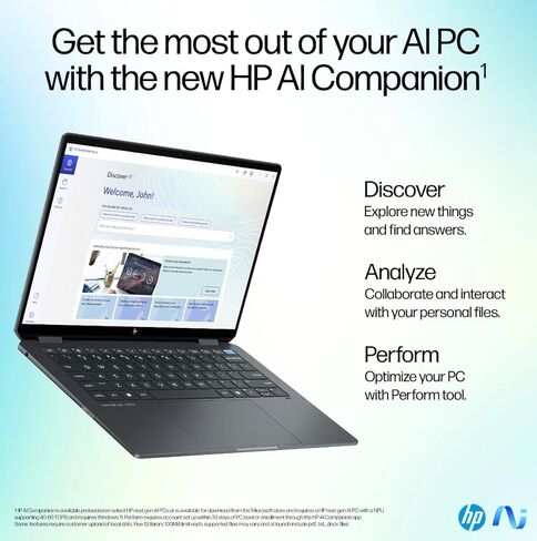 HP OmniBook Ultra Flip AI Powered 2-in-1 Laptop 14.0" Touchscreen OLED 2.8K Display (Intel Ultra 7-256V, 16GB LPDDR5X, 2TB PCIe SSD, Backlit KB, Fingerprint, 2 Thunderbolt 4, Win 11 Home) w/USB-C Dock in Saudi Arabia