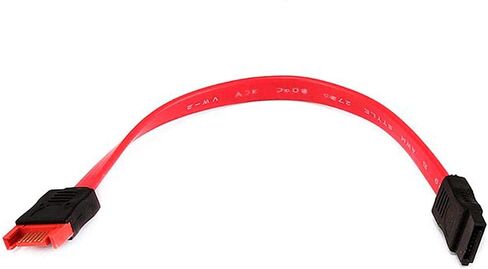 Monoprice SATA Serial ATA Extension Cable - 1.5 Feet - Red | with 7-pin SATA Port Male to Female, 3Gbps Data Transfer in Saudi Arabia