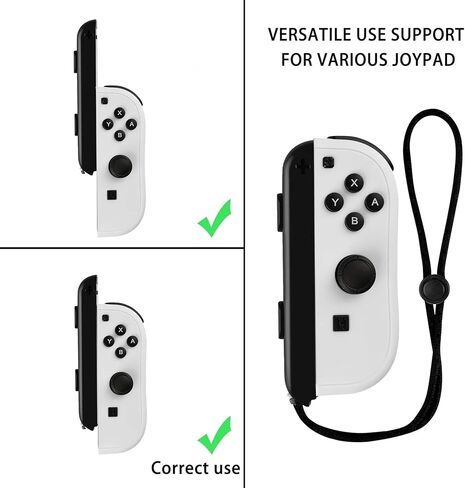 QXWPBV Joy-Con Controller Straps 2-Pack- Switch Accessories with Secure Grip & Comfort Design and 10 Thumb Caps (Pink) in Saudi Arabia