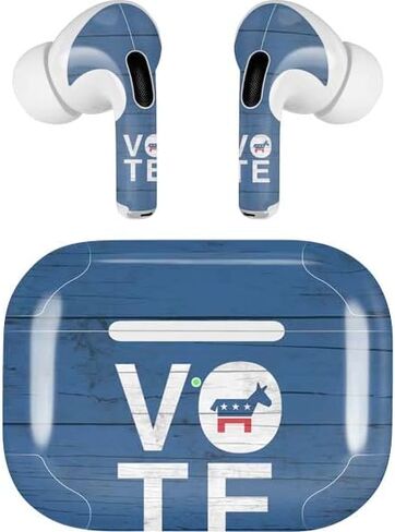 Skinit Decal Audio Skin Compatible with AirPods Pro 2nd Gen - Vote Democrat Design in Saudi Arabia