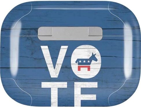 Skinit Decal Audio Skin Compatible with AirPods Pro 2nd Gen - Vote Democrat Design in Saudi Arabia
