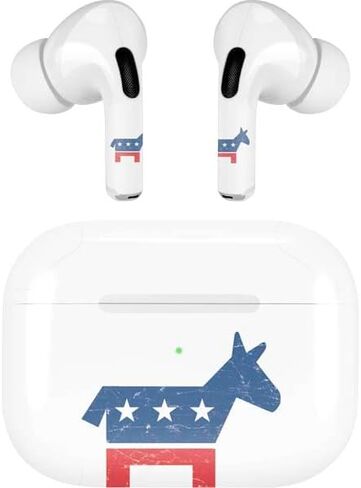 Skinit Decal Audio Skin Compatible with AirPods Pro 2nd Gen - Vote Democrat Design in Saudi Arabia