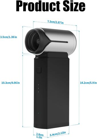 Electric Compressed Air Duster, 130,000RPM Portable Small Super Power Cordless Air Duster, Blow and Suction High Speed Air Blower Turbo Fan, Dust Blower for Computer Keyboard House Travel Outdoor Car in Saudi Arabia