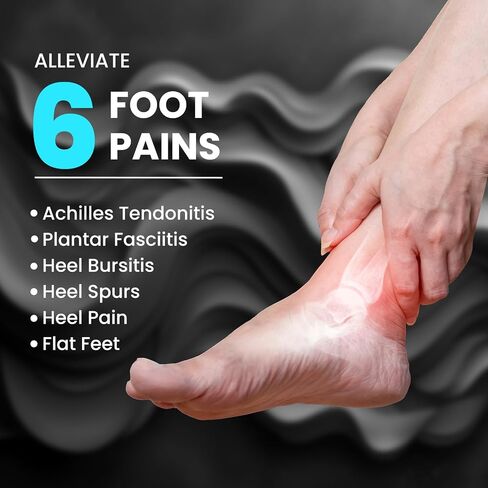 2 Pairs Set Plantar Fasciitis Heel Cushions Inserts - Welnove Arch Support Heel Insoles for Heel Pain Relief, Achilles Tendon, Heel Cups for Most Shoes, Heel Spur, Small, Women's 6-9, Men's 5-8 in Saudi Arabia