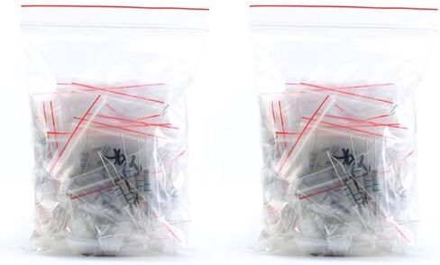 1080Pcs Resistor Kit - 1/4W 1% Precision Metal Film Resistors Assortment for DIY Electronics, 0-10 Ohm Range in Saudi Arabia