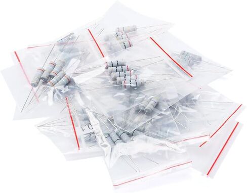 1080Pcs Resistor Kit - 1/4W 1% Precision Metal Film Resistors Assortment for DIY Electronics, 0-10 Ohm Range in Saudi Arabia