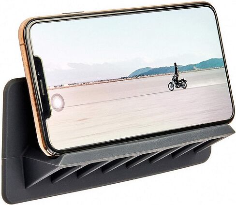 TOOLETRIES The Jack Phone Holder Designed for Shower Bath or Bathroom Mirror. Holds Any Phone Tablet ipad Patented Silicone Grip Technology Glass Mirror Tiles Windows (Charcoal) in Saudi Arabia