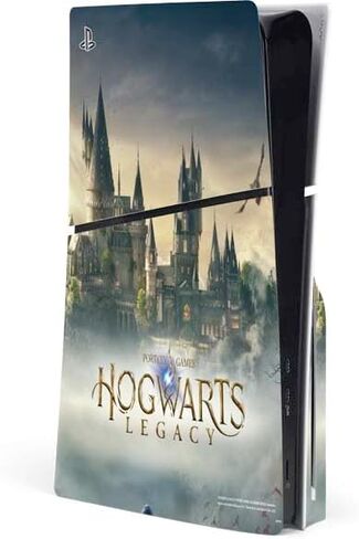 Skinit Decal Gaming Skin Compatible with PS5 Slim Disk Console - Officially Licensed Wizarding World Hogwarts Legacy Main Poster Design in Saudi Arabia