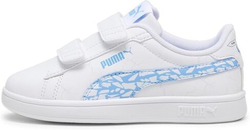 PUMA Smash Hook and Loop Sneaker, White-Passionfruit, 12 US Unisex Little Kid in Saudi Arabia