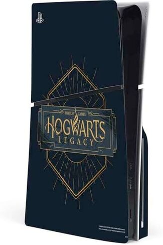 Skinit Decal Gaming Skin Compatible with PS5 Slim Disk Console - Officially Licensed Wizarding World Hogwarts Legacy Main Poster Design in Saudi Arabia