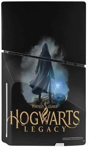 Skinit Decal Gaming Skin Compatible with PS5 Slim Disk Console - Officially Licensed Wizarding World Hogwarts Legacy Main Poster Design in Saudi Arabia