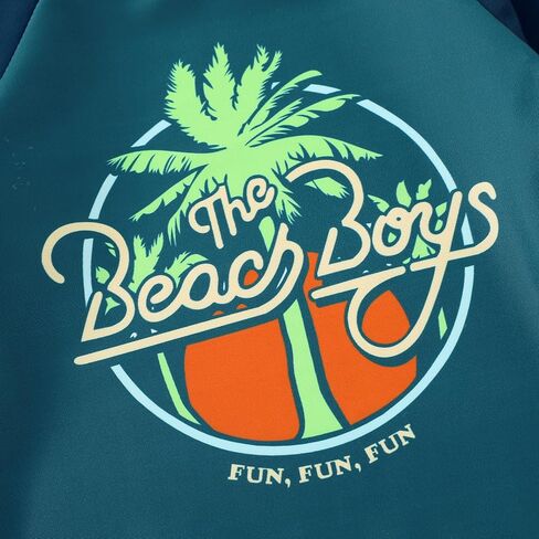 Happy Town Toddler Boys Swimsuits Trunk Rashguard Long Sleeve Swim Shirt Two Pieces Bathing Suits Surfing Suit Swimwear Beach Summer Outfits Clothes(Let's Play Dude,Cute Dino,3-4T) in Saudi Arabia