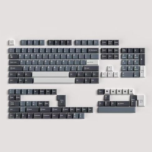 Retro PBT Keycaps Set 164Keys Cherry Profile Brown Keycaps 60% 65% 75% 100% Dye Sublimation Costom Key caps for Cherry Gateron MX Switches Mechanical Keyboards in Kuwait