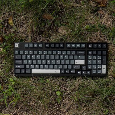Retro PBT Keycaps Set 164Keys Cherry Profile Brown Keycaps 60% 65% 75% 100% Dye Sublimation Costom Key caps for Cherry Gateron MX Switches Mechanical Keyboards in Kuwait