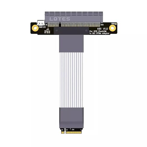 بطاقة شبكة JMT HPE FlexIblelom FLR إلى M.2 NVME متوافقة مع كابل تمديد Riser/PCIEX4 متوافق مع HP FLR (15 سم ، K48S1) in Kuwait
