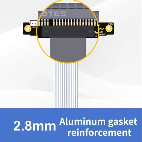 بطاقة شبكة JMT HPE FlexIblelom FLR إلى M.2 NVME متوافقة مع كابل تمديد Riser/PCIEX4 متوافق مع HP FLR (15 سم ، K48S1) in Kuwait