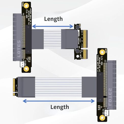بطاقة شبكة JMT HPE FlexIblelom FLR إلى M.2 NVME متوافقة مع كابل تمديد Riser/PCIEX4 متوافق مع HP FLR (15 سم ، K48S1) in Kuwait