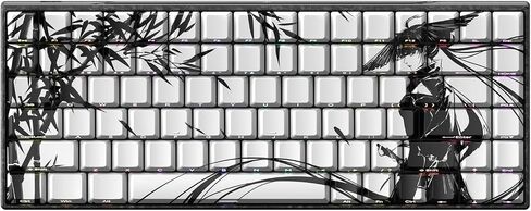 MK x WLMOUSE Ying75 Forged Carbon Fiber Gasket Mount Hall Effect (HE) RGB 8K Polling Rate Keyboard (White Gat Nightfall) in Saudi Arabia
