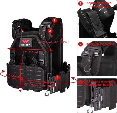 vAv YAKEDA Quick Release Tactical Laser-Cutting Vest Multicam Lightweight Vest in Saudi Arabia