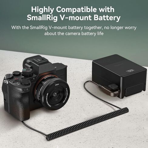 SMALLRIG Dummy Battery for Canon LP-E6P, D-Tap Camera Battery for Canon EOS R5 Mark II,R6 Mark II R5,R5C,R6,R7,5D Mark II,5D Mark IV,60D,70D,80D,90D,XC10,XC15,5DS,5DSR in Saudi Arabia