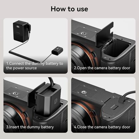 SMALLRIG Dummy Battery for Canon LP-E6P, D-Tap Camera Battery for Canon EOS R5 Mark II,R6 Mark II R5,R5C,R6,R7,5D Mark II,5D Mark IV,60D,70D,80D,90D,XC10,XC15,5DS,5DSR in Saudi Arabia