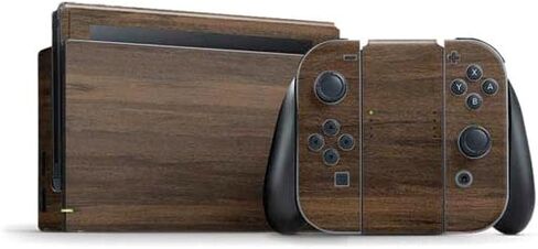 Skinit Decal Gaming Skin Compatible with Nintendo Switch Bundle - Wooden Stripes Design in Saudi Arabia