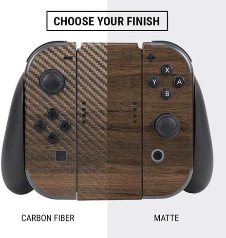 Skinit Decal Gaming Skin Compatible with Nintendo Switch Bundle - Wooden Stripes Design in Saudi Arabia