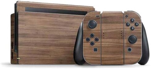 Skinit Decal Gaming Skin Compatible with Nintendo Switch Bundle - Wooden Stripes Design in Saudi Arabia