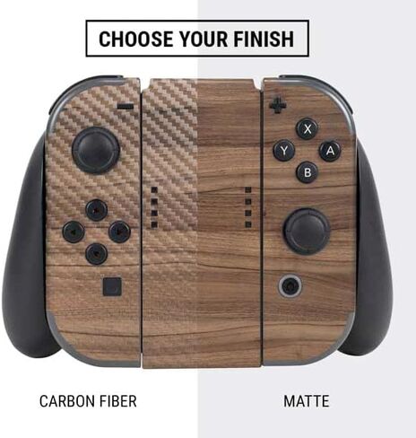 Skinit Decal Gaming Skin Compatible with Nintendo Switch Bundle - Wooden Stripes Design in Saudi Arabia