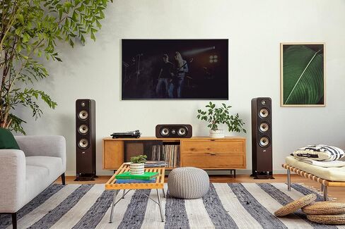 Polk Signature Elite ES30 Center Channel Speaker - Hi-Res Audio Certified and Dolby Atmos & DTS:X Compatible, 1" Tweeter & Two 5.25" Woofers, Contemporary Walnut (Renewed) in Saudi Arabia