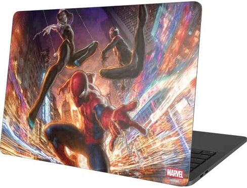 Skinit Skinit Laptop Skin متوافق مع MacBook Pro 13in (2020) - Marvel Spiderman Group Group Design in Kuwait