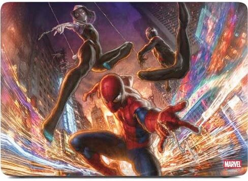 Skinit Skinit Laptop Skin متوافق مع MacBook Pro 13in (2020) - Marvel Spiderman Group Group Design in Kuwait