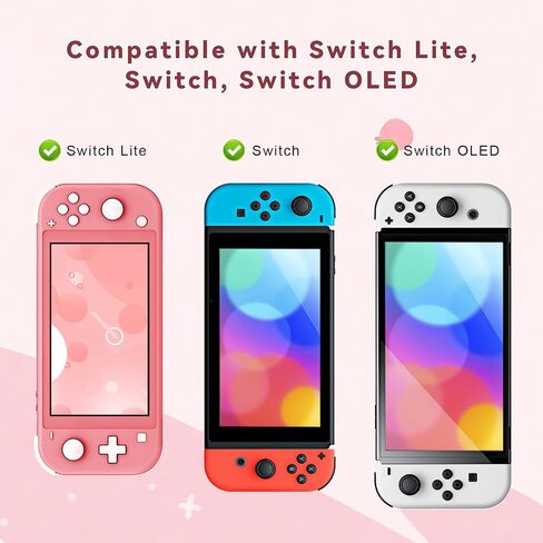 FIWWAT Switch 2 Case Carrying Case- for Nintendo Switch 2 2025 Accessories, Hard Shell Protective Cover Travel Bag with 10 Game Card Slots, for Girls Cute Strawberry Pink (Attachable Shoulder Strap) in Saudi Arabia