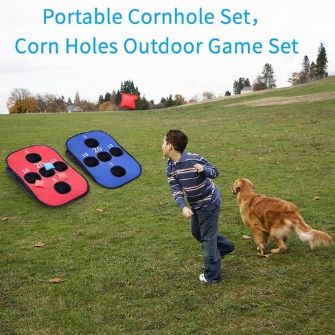 مجموعة فتحات الذرة، مجموعة ألواح ثقب الذرة، مجموعة ألعاب ثقب الذرة ذات الحجم التنظيمي، مجموعة فتحات الذرة مع 8 أكياس فول وحقيبة حمل، لعبة فتحات الذرة في الهواء الطلق مثالية لحديقة الشاطئ في الفناء الخلفي in Kuwait