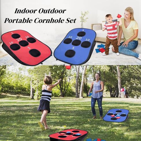 مجموعة فتحات الذرة، مجموعة ألواح ثقب الذرة، مجموعة ألعاب ثقب الذرة ذات الحجم التنظيمي، مجموعة فتحات الذرة مع 8 أكياس فول وحقيبة حمل، لعبة فتحات الذرة في الهواء الطلق مثالية لحديقة الشاطئ في الفناء الخلفي in Kuwait