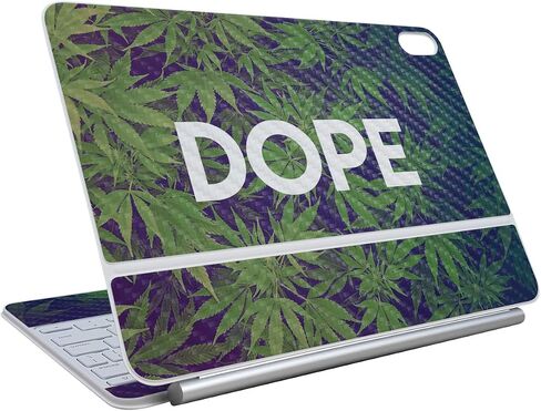 Carbon Fiber Skin Compatible with Apple Magic Keyboard for iPad Air 13-inch (M3) 2025 - Dope - Premium 3M Vinyl Protective Wrap Decal Cover - Easy to Apply | Crafted in The USA by MightySkins in Kuwait