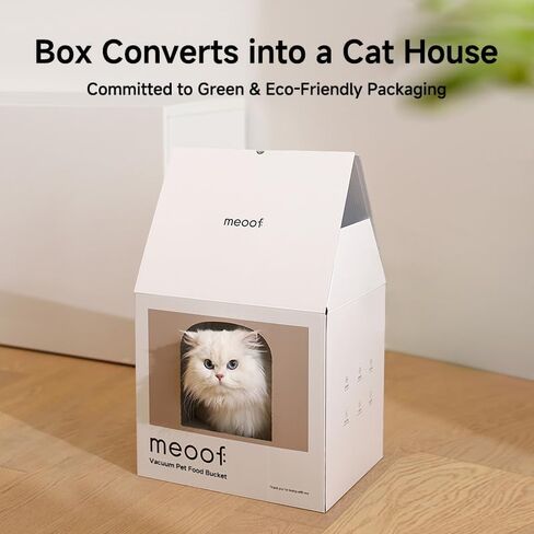 MEOOF Automatic Vacuum Pet Food Storage Airtight Dry Pet Food Bucket 13L/15 lb Dog Food Storage Container for Dogs Cats Small Animals Rechargeable Sealed Storage Bin with Scoop in Saudi Arabia