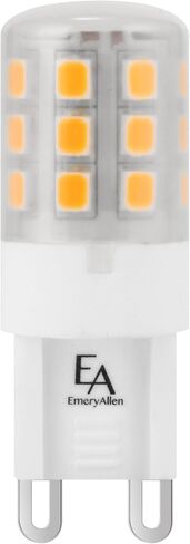 EmeryAllen G9 Base, 5.0Watt (60W Equivalent) Dimmable Miniature Bi-Pin Base | JA8 Compliant LED Light Bulb |120V- 550 Lumens |4000K |1 Pcs in Saudi Arabia