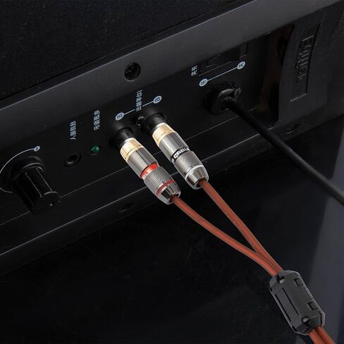 AV1 Female to 2 Male Adapter Cable HiFi Audio Signal Extension Solution 6.6FT in Saudi Arabia
