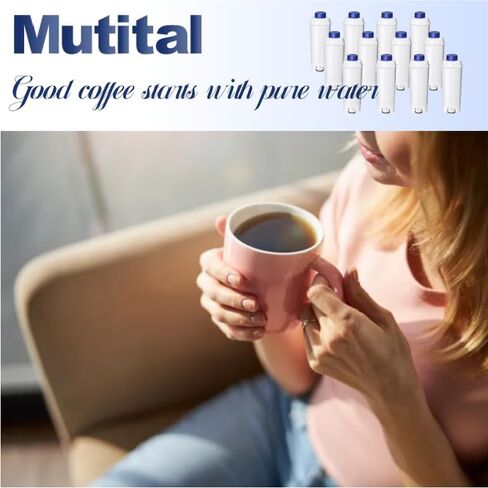 Coffee Machine Fitler ، استبدال مرشح Delonghi لـ Delonghi DLSC002 ، Delonghi Magnifica Evo ، Dinamica Plus ، Esam ، Etam ، BCO ، EC. تنقيط خراطيش تصفية ماء الكربون المنشط (6 أجهزة كمبيوتر) in Kuwait