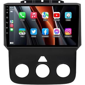 Android 13[4GB+32GB] Car Radio Stereo for Dodge Ram 2013-2019 1500 2500 3500 with Wireless CarPlay Android Auto, 9 Inch Touch Screen Stereo Replacement with 5G WiFi GPS BT FM DSP SWC