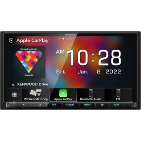 Kenwood DMX9708S 6.95" Digital Multimedia Receiver with Apple CarPlay and Android Auto (Certified Refurbished)