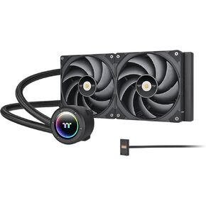 Thermaltake TOUGHLIQUID 240 EX Pro ARGB Sync All-in-One CPU Liquid Cooler/Fan 120 * 2/PWM 500~2000/Waterblocak MB Sync only/Black/CL-W418-PL00BL-A
