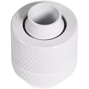 Alphacool Eiszapfen G1/4" to 10mm ID, 13mm OD Compression Fitting for Soft Tubing, White