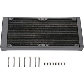 EBTOOLS Computer Water Cooling Systems 12 Tubes Heat Exchanger, G1/4 Thread Water Separator Radiator Computer Water Cooling Cooler Tube for PC CPU(240mm)
